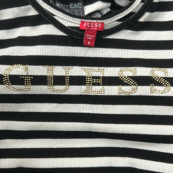 Guess Maxi black-and-white striped sleeveless tank top dress size medium - Picture 8 of 11